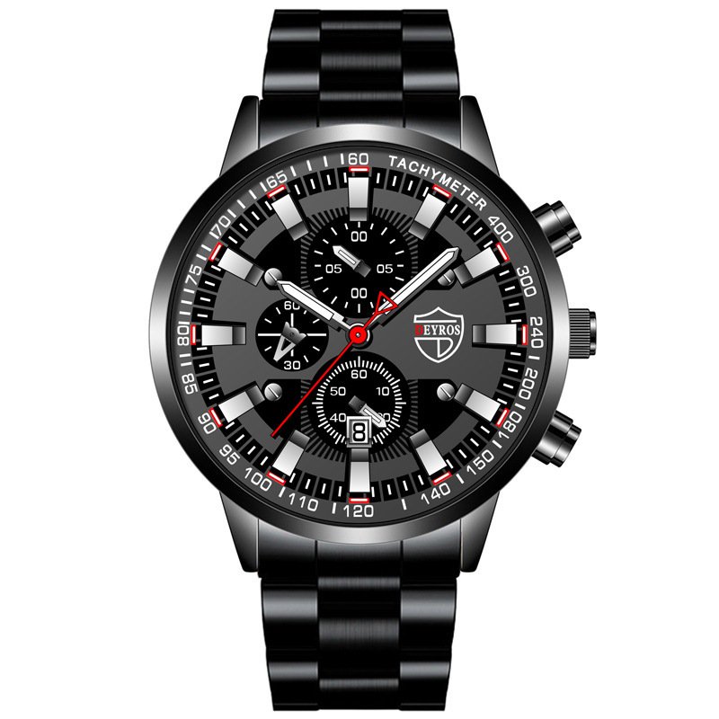 Stainless Steel Luminous Quartz Wristwatch For Men - Image 8