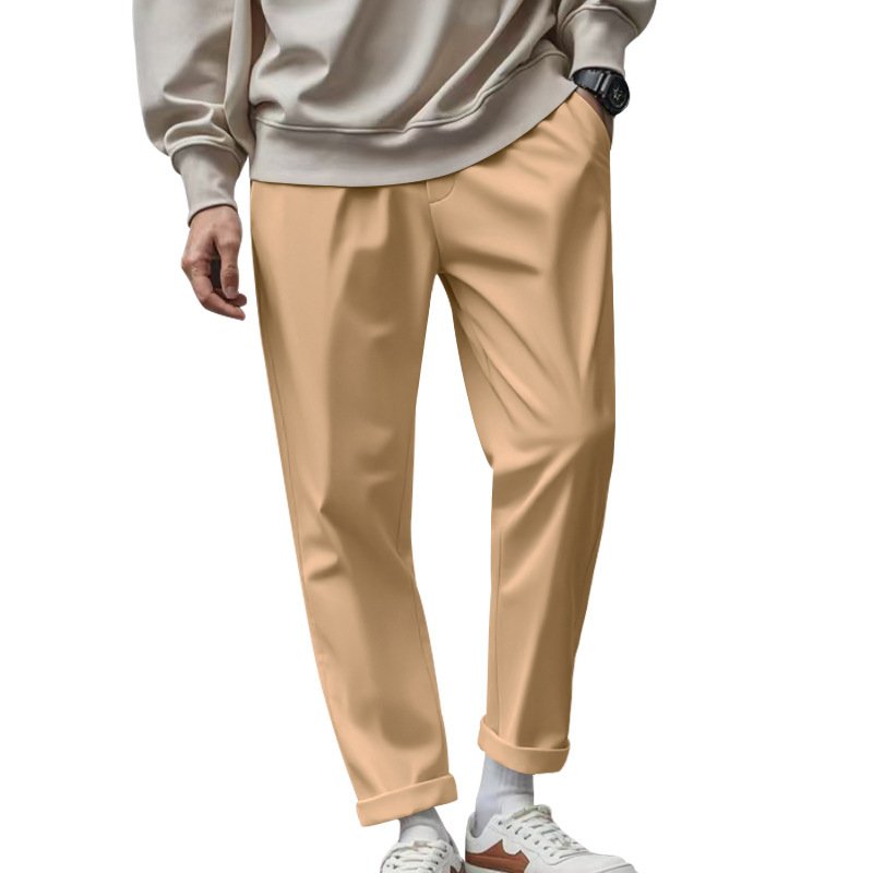 Men's Trousers With Pockets Casual Loose Comfortable Quick-drying Waist-tied Pants - Image 10