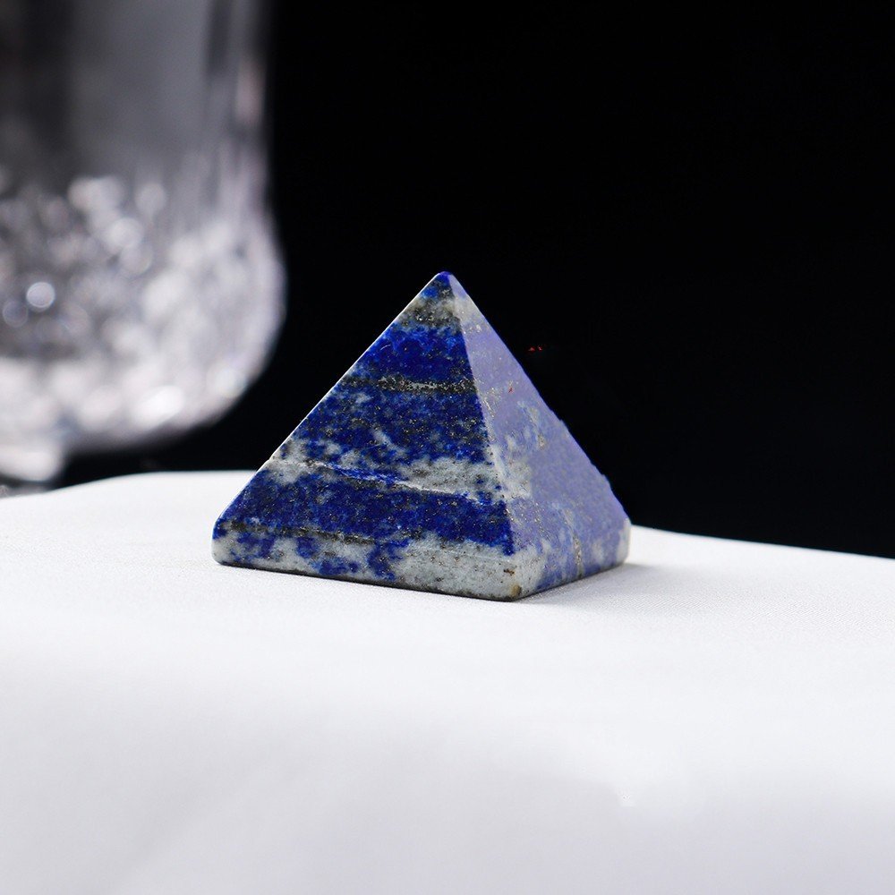 Natural Crystal Pyramid Ornaments Original Stone Polishing 3cm Colorful Gem Process - Image 10
