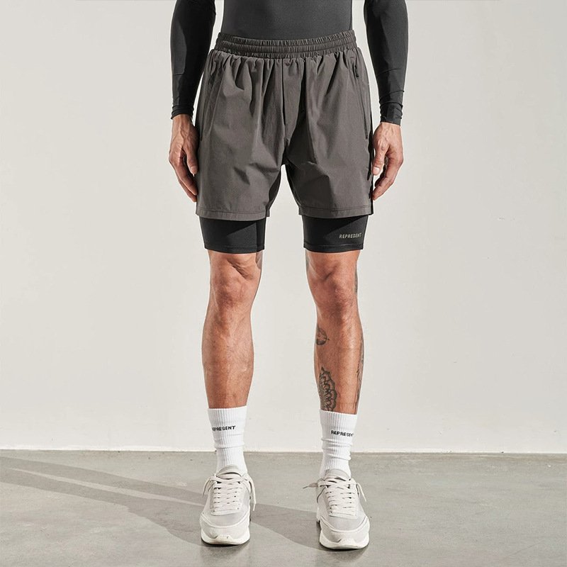 Mens Casual Loose-Fit Outdoor Training Shorts - Image 4