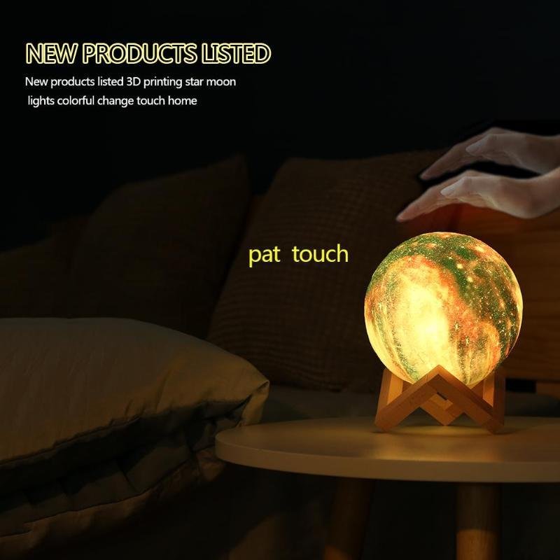 3D Printing Lunar Light Painting Creative Gift Night Light - Image 3
