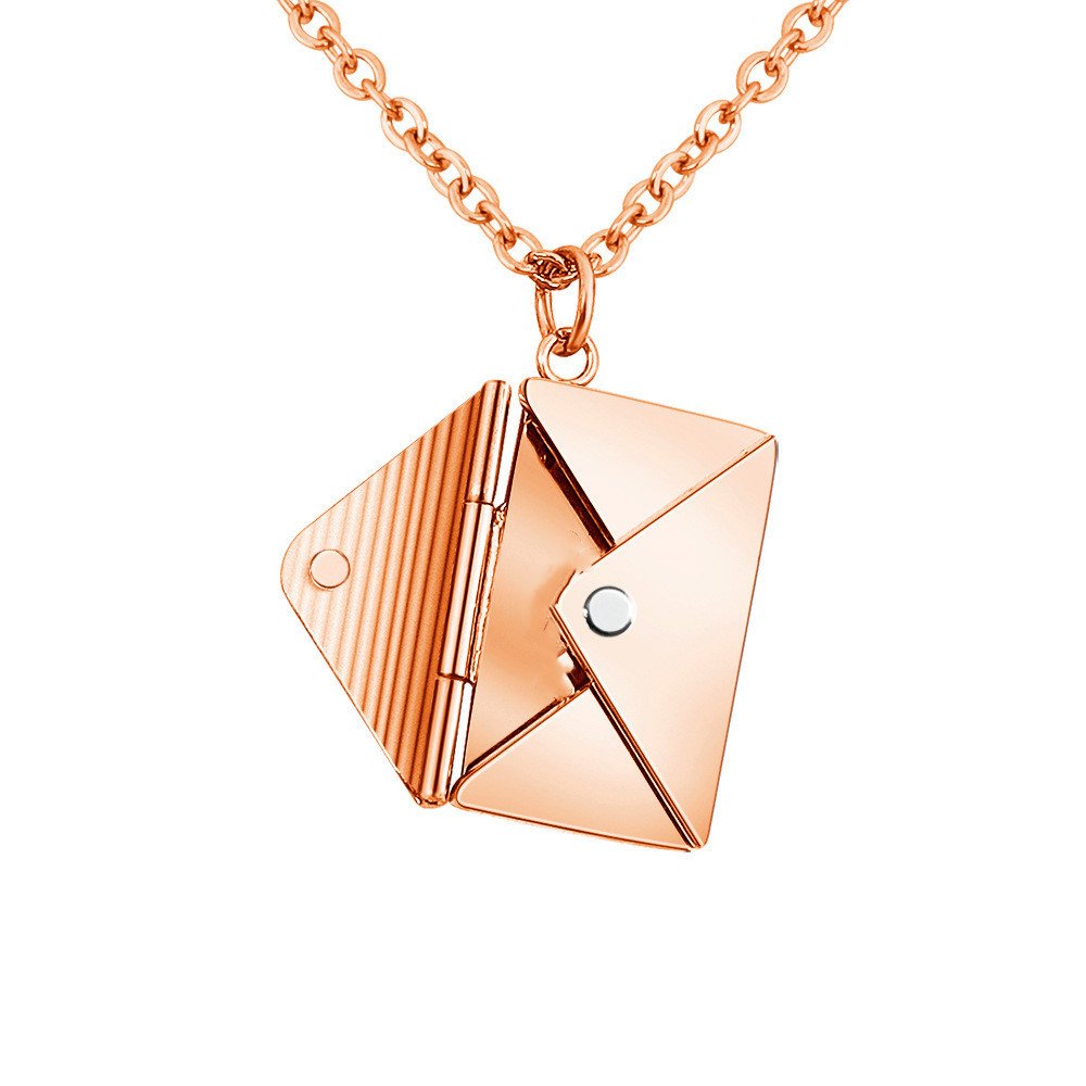 Fashion Jewelry Envelop Necklace Women Lover Letter Pendant Best Gifts For Girlfriend - Image 9