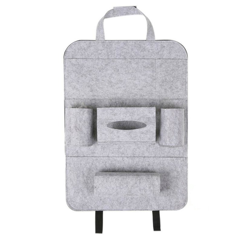 Auto Car Backseat Organizer Car-Styling Holder Multi-Pocket Seat Wool Felt Storage Multifunction Vehicle Accessories Bag - Image 10