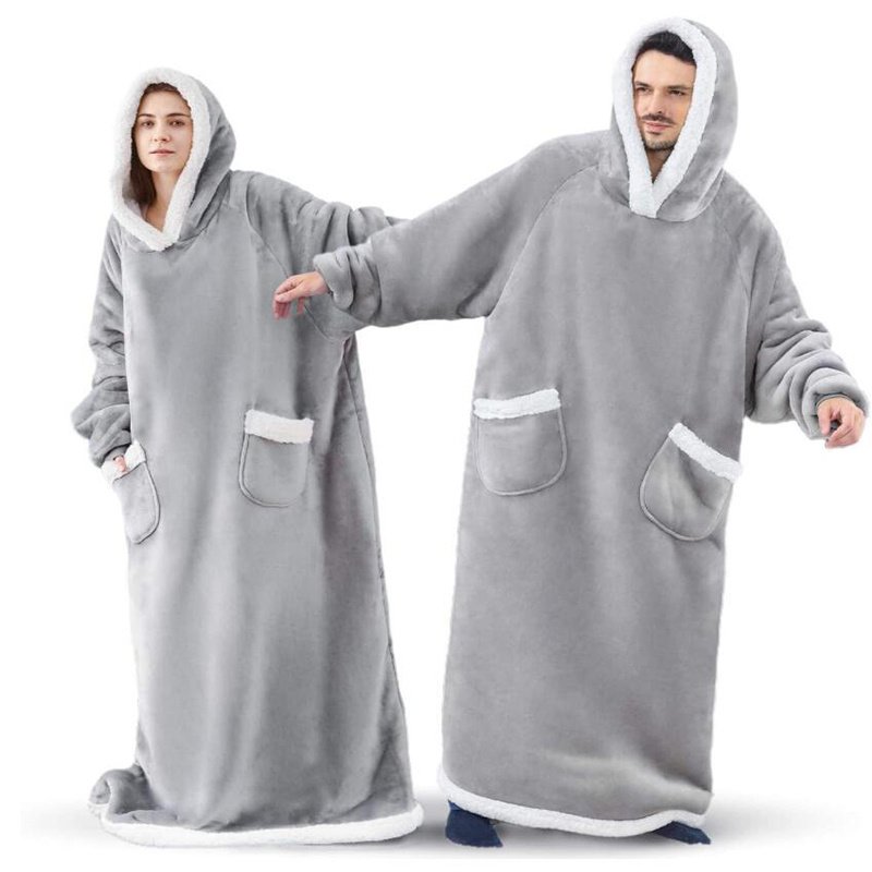 Winter TV Hoodie Blanket Winter Warm Home Clothes Women Men Oversized Pullover With Pockets - Image 6