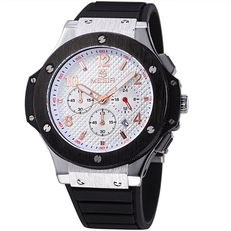 Watches Men Luxury Quartz Wrist Watch Male Sports Military Chronograph Watches - Image 9
