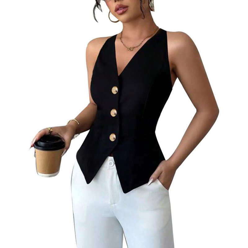 Halter Vest Amazon Summer Backless Strappy Cardigan Women's Clothing - Image 4
