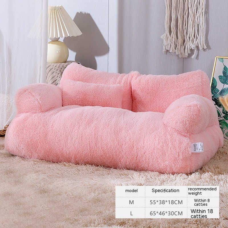 Luxury Cat Bed Sofa Winter Warm Cat Nest Pet Bed For Small Medium Dogs Cats Comfortable Plush Puppy Bed Pet Supplies - Image 4