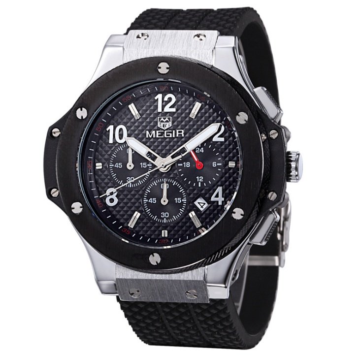 Watches Men Luxury Quartz Wrist Watch Male Sports Military Chronograph Watches - Image 3