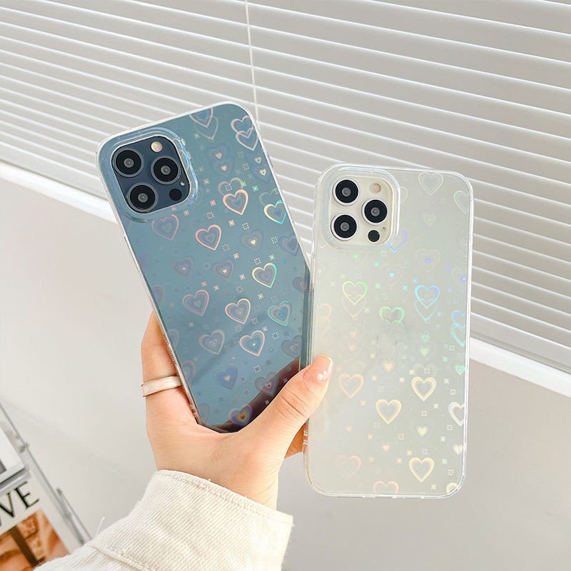 Laser Colorful Love For Double-sided Coated Silicone Phone Case - Image 4