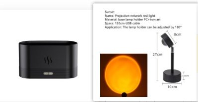 Aroma Diffuser With Flame Light Mist Humidifier Aromatherapy Diffuser With Waterless Auto-Off Protection For Spa Home Yoga Office - Image 8