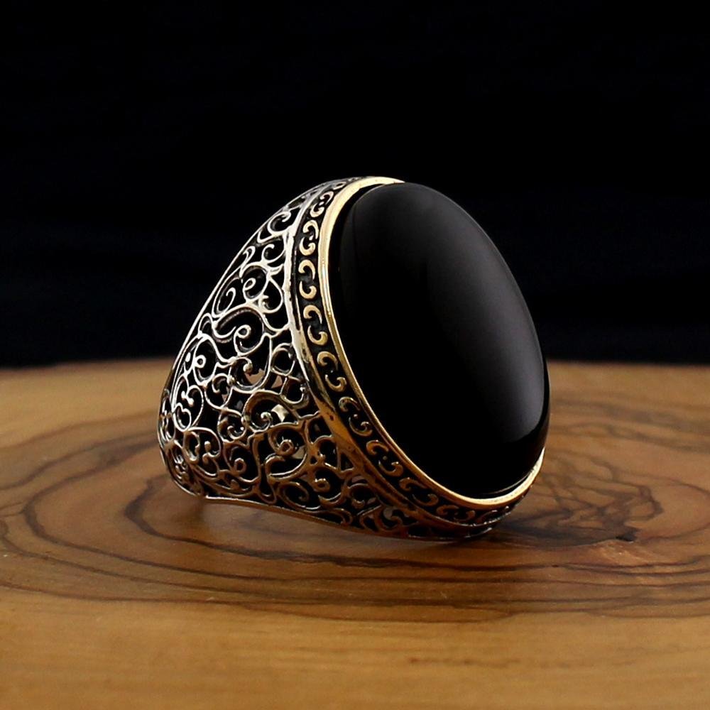 Men's New Fashion Domineering Large Ring Inlaid With Gemstones - Image 2
