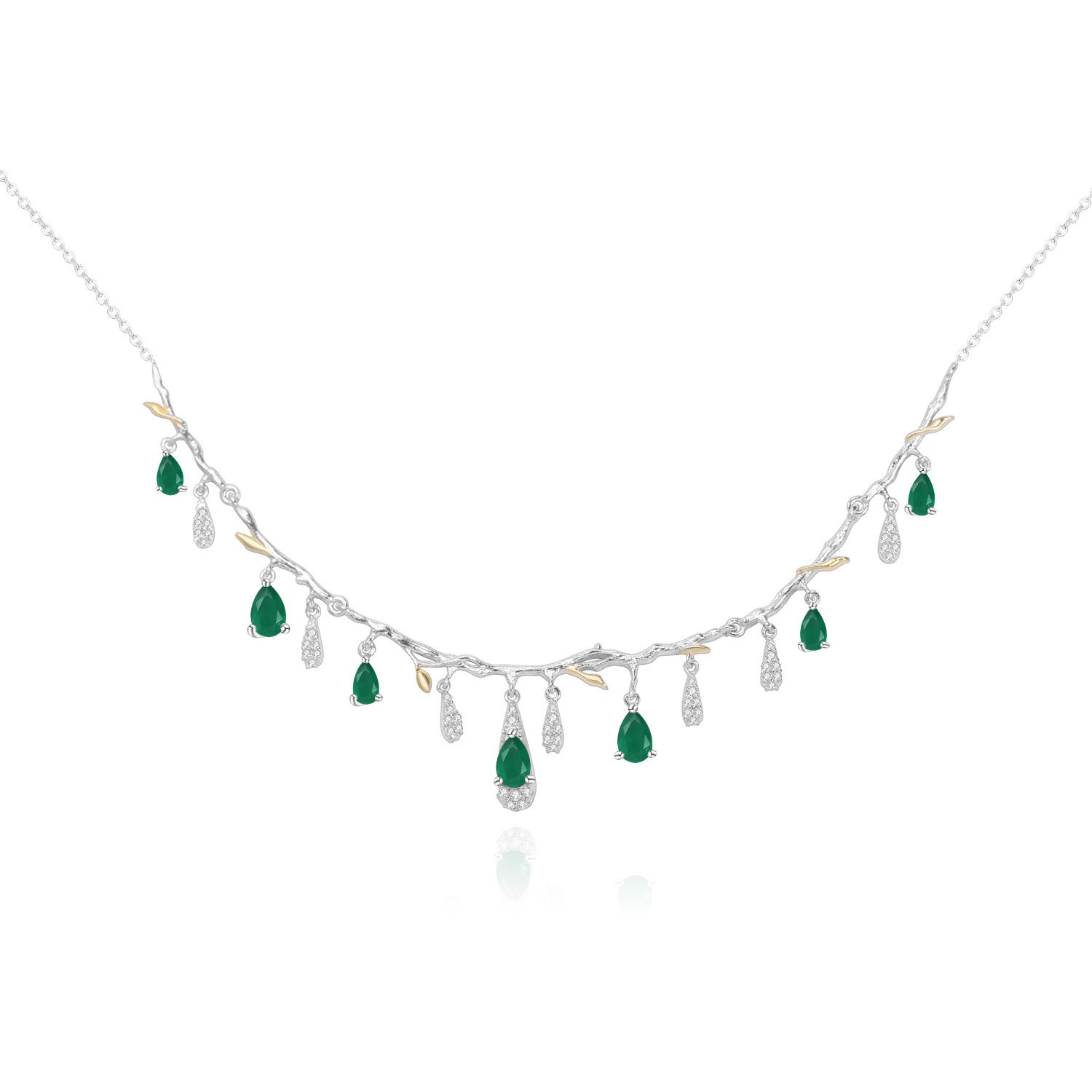 S925 Silver Natural Topaz Necklace - Image 6