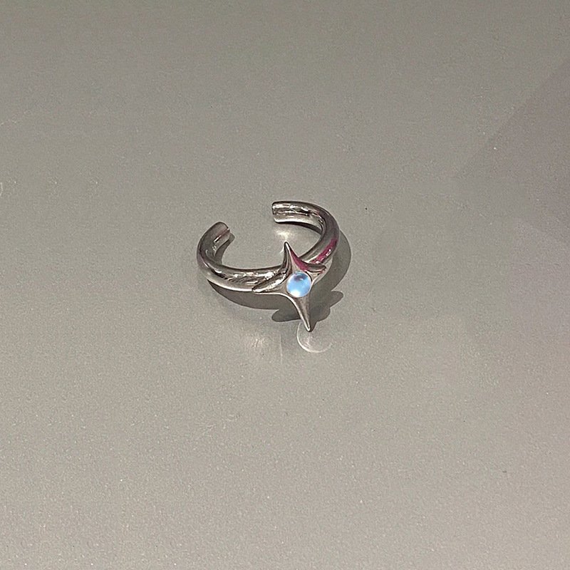 Moonlight Stone Opal Gem Ring Female - Image 3