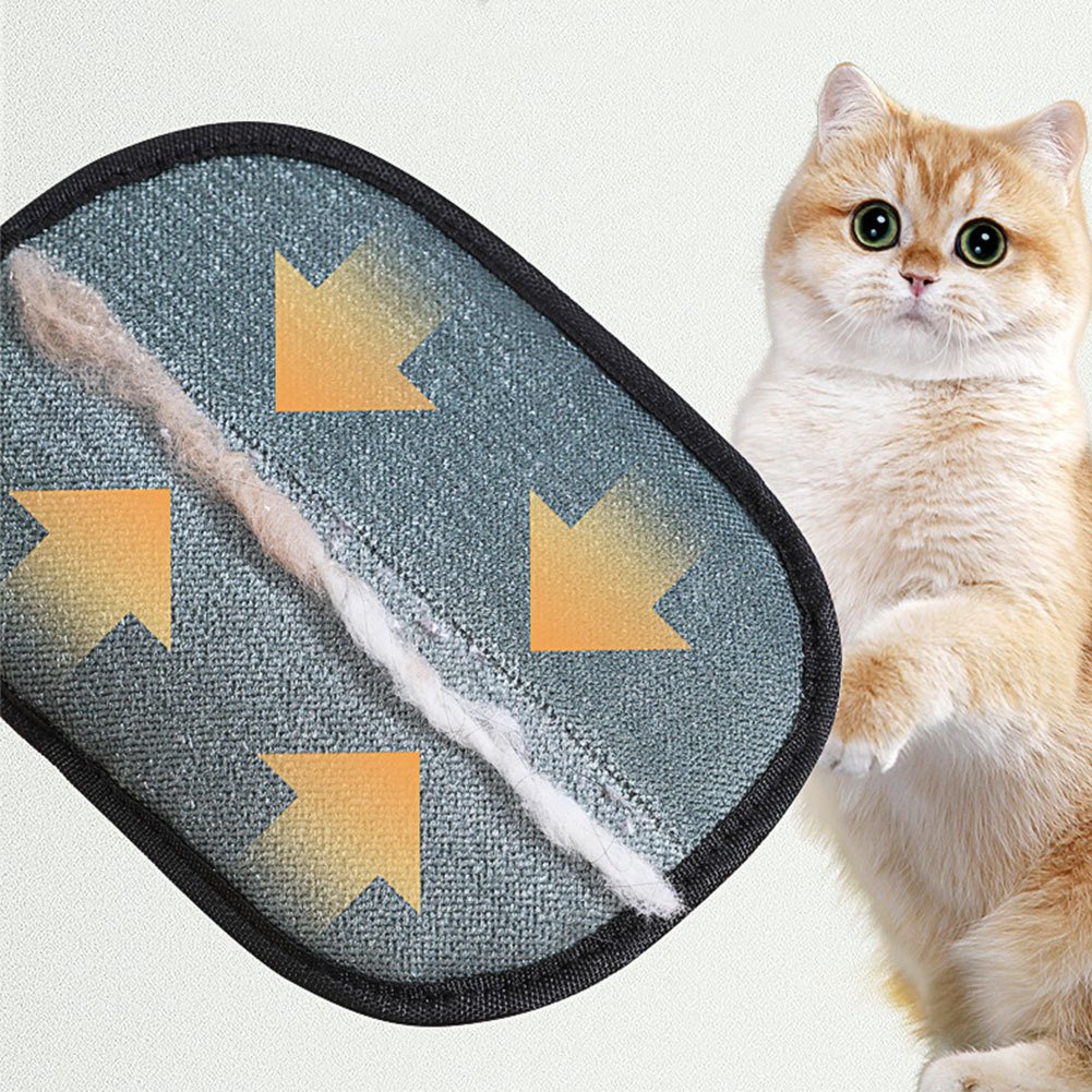 Pet Hair Remover Mitt Pet Hair Remover Gloves Deshedding Brush Glove For Dog Cat Rabbit With Long Short Curly Hair - Image 3