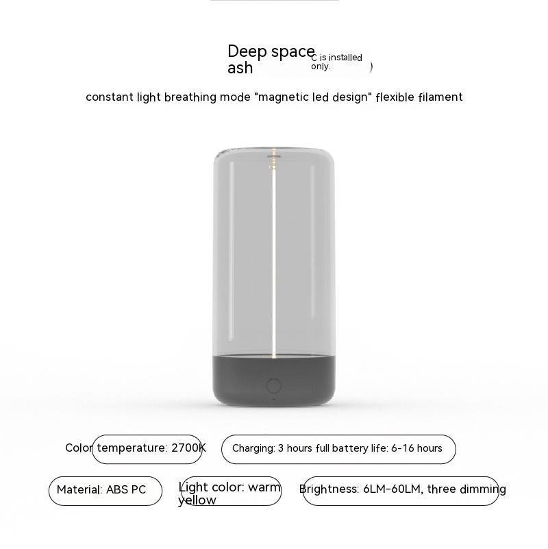 New LED Camping Light Type-c Rechargeable Portable Night Light With High Transparency And Anti Drop Creative Atmosphere Light - Image 6