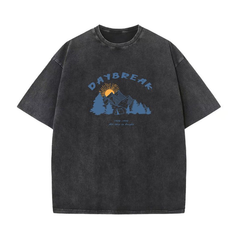 High-end Vintage Snow-washed Mens Top - Image 7