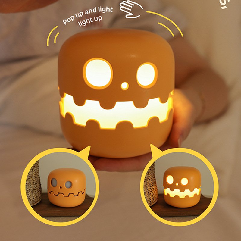 Pumpkin Lamp Bedside Halloween Funny Decoration Ambience Light For Bedrooms Living Room Decoration Kids Birthday Gift Halloween Decorations - Image 4