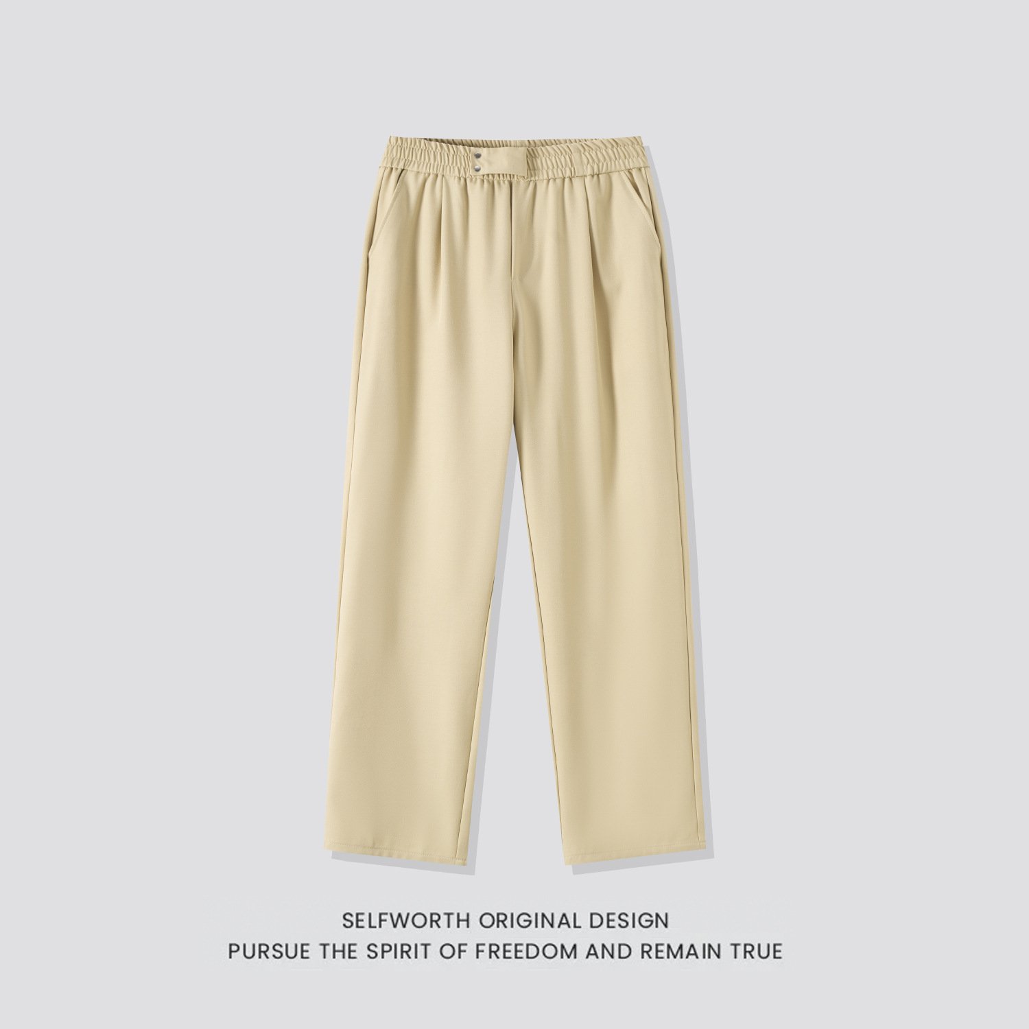 Business-casualNew Mens Mid-length Casual Pants With An Elastic Waist - Image 7