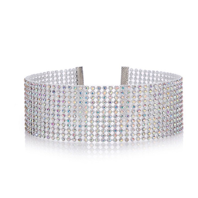 Fashion Women Full Crystal Rhinestone Choker Necklace Wedding Jewelry Chokers Necklaces For Women - Image 8