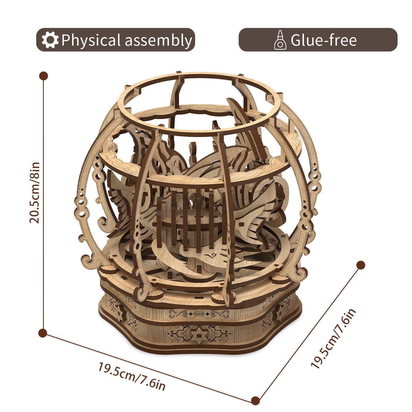 Fashion Simple Oak Oasis Shape Puzzle Toys - Image 3