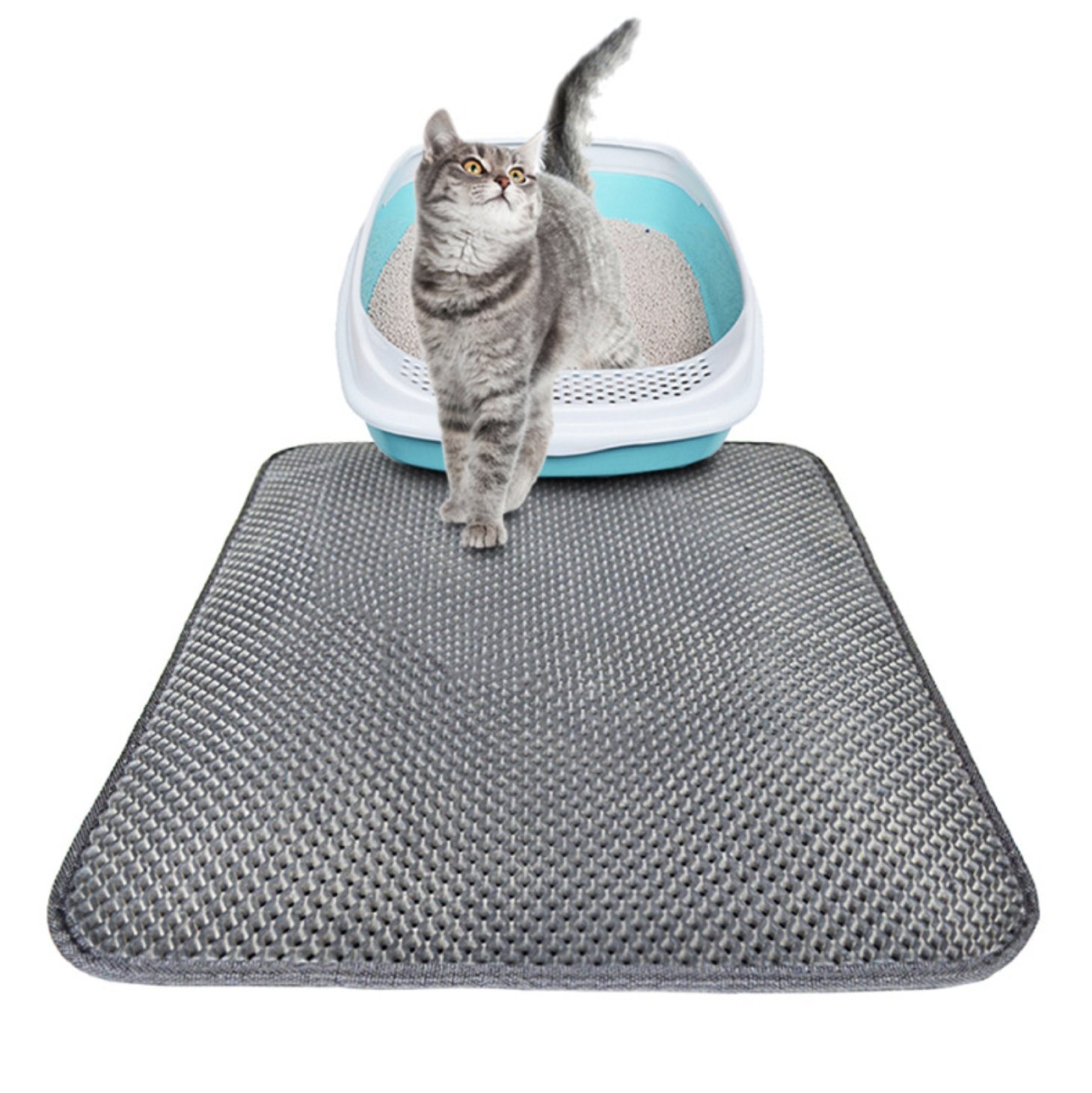 Double Layer Litter Cat Bed Pads Pet Cat Litter Mat Trapping Pets Litter Box Mat Pet Product Bed For Cats House Clean Mat - Image 6