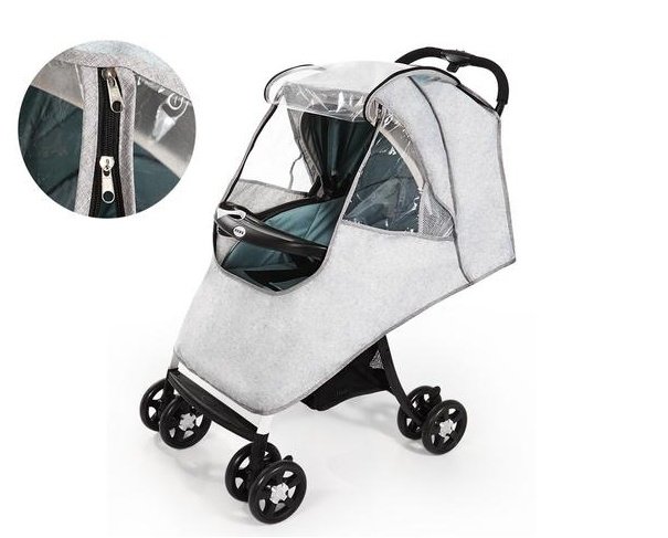 Universal Baby Stroller Warm And Rainproof Cover - Image 3