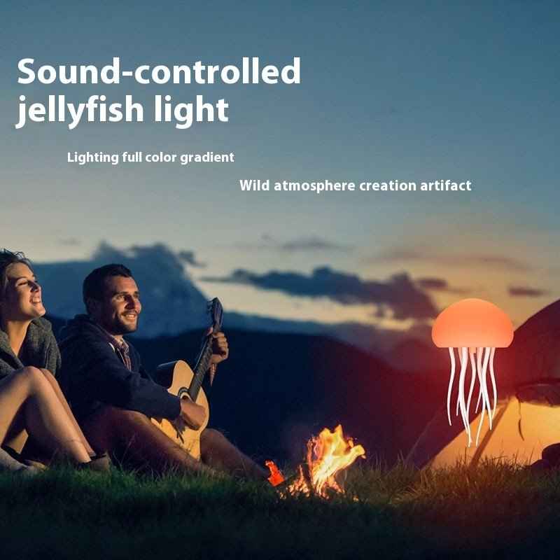 Jellyfish Mood Lamp LED Jellyfish Night Light Portable Jellyfish Lamp Jellyfish Decorations Smart Table Lamp For Bedside Desk - Image 5
