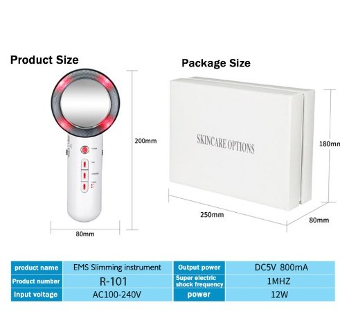 Beauty Care Slimming Device Handheld Ultrasound Body Fat Remove Massager - Image 8