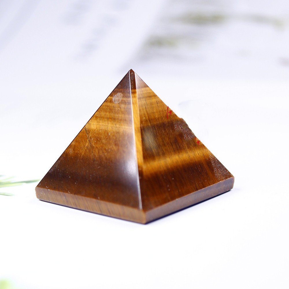 Natural Crystal Pyramid Ornaments Original Stone Polishing 3cm Colorful Gem Process - Image 2