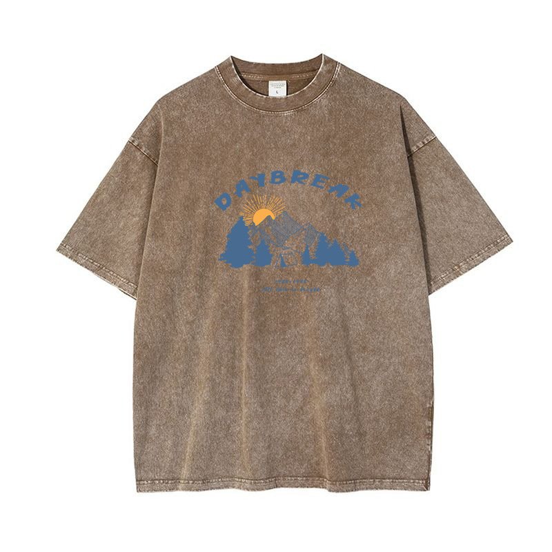 High-end Vintage Snow-washed Mens Top - Image 8