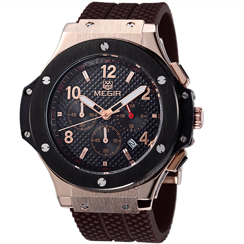 Watches Men Luxury Quartz Wrist Watch Male Sports Military Chronograph Watches - Image 2