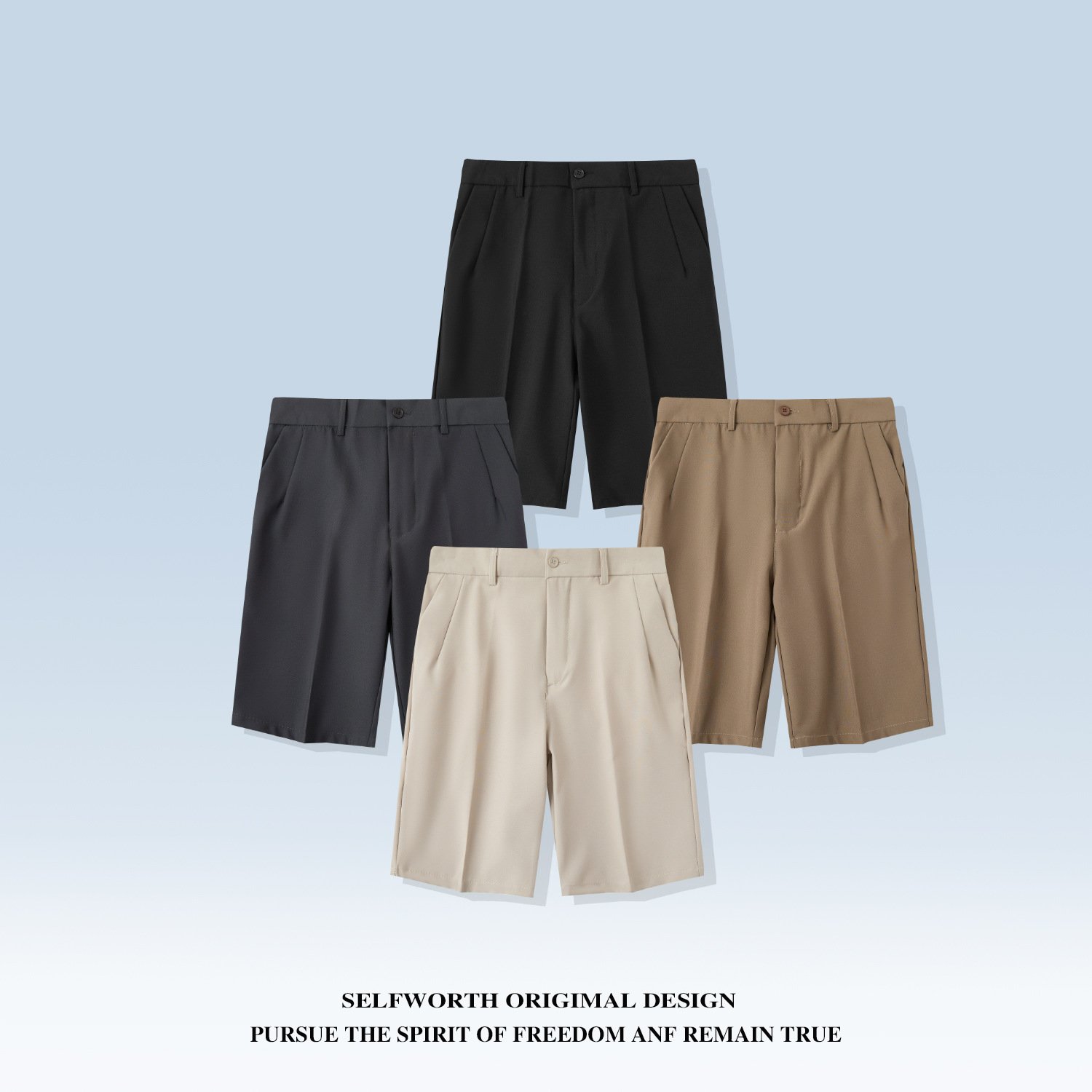 Mens Stylish Thin Loose-fit Plus-size Casual Shorts - Image 3