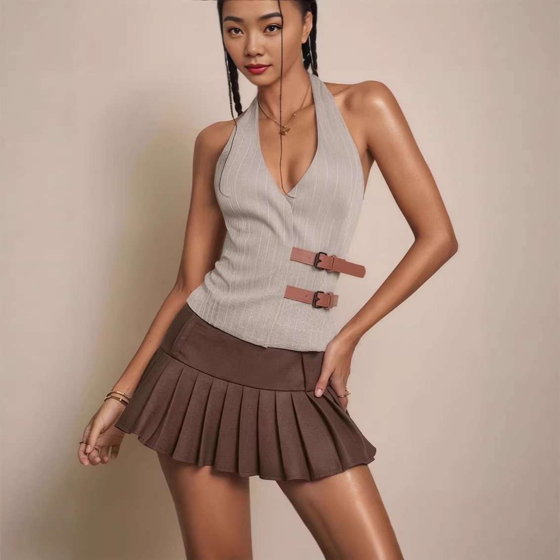 Stylish Minimalist Slim Fit Vest For Women - Image 5