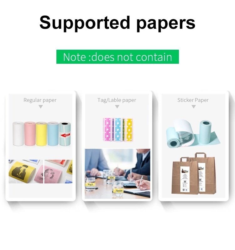 Mini Bliuetooth Wireless Thermal Printer Paper Sticker Label Printer - Image 4