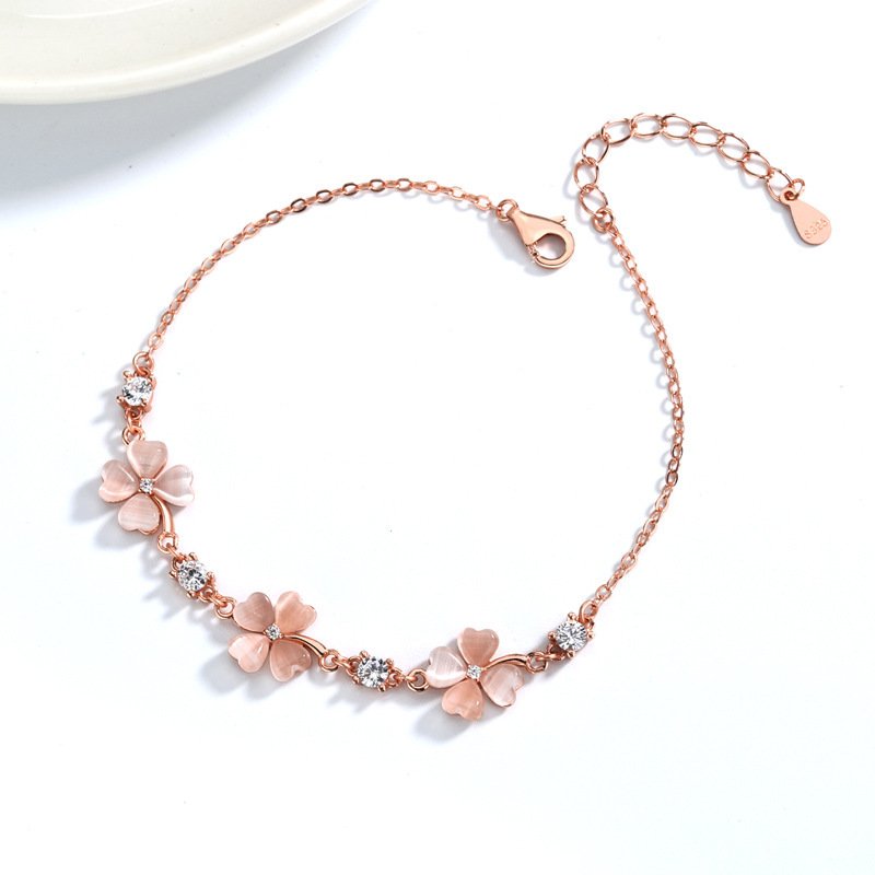 Fashion Jewelry Opal Crystal Gemstones Chain Bracelets For Women Femme Zircon Diamonds Rose Gold Jewelry Bijoux Mujer Cute Girlfriend Gifts - Image 7