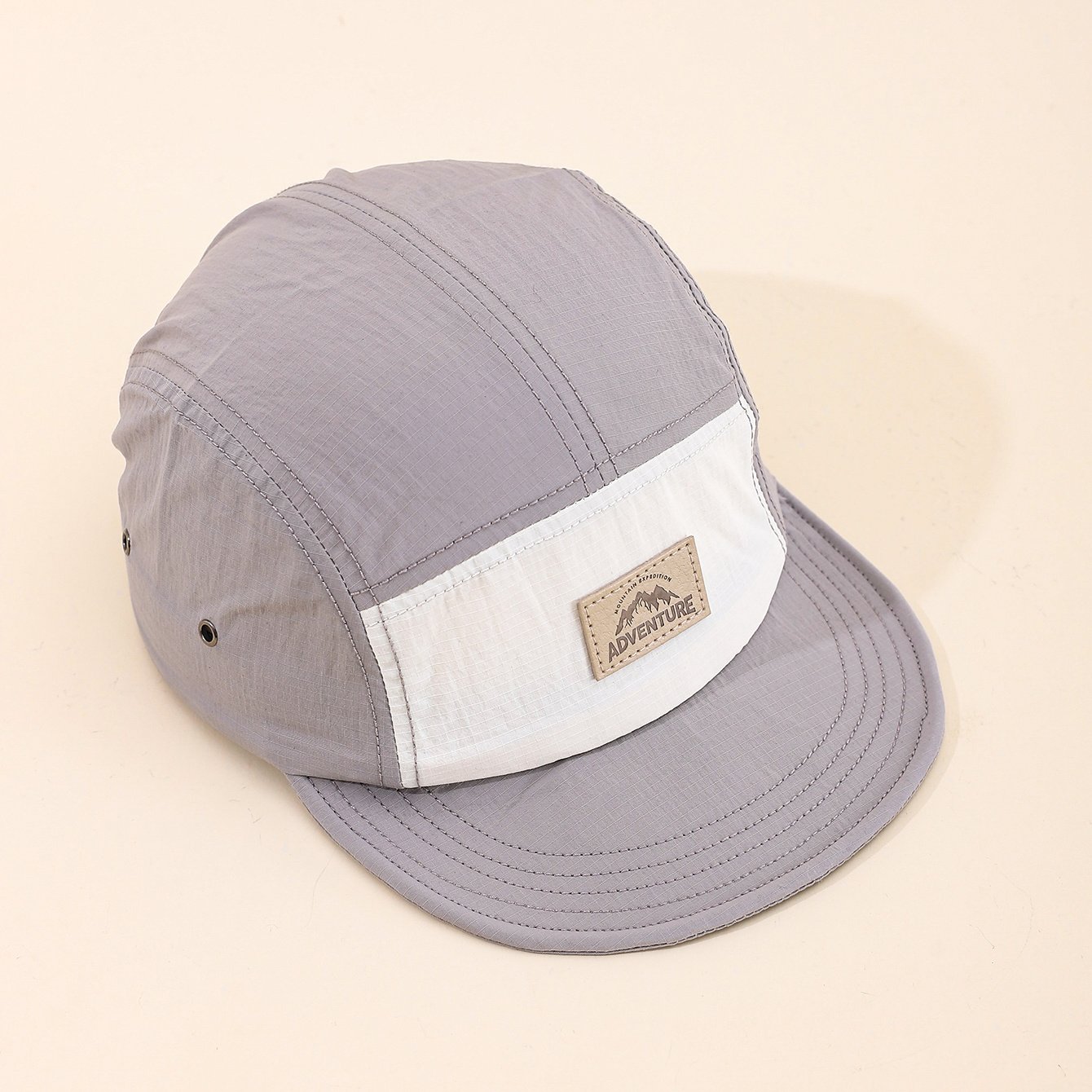 Men's Multi-color Sewn Logo Quick-dry Short Brim Adjustable Fashionable And Simple Style Baseball Cap Suitable For Outdoor Outings, Daily Hikes And Outings. - Image 4