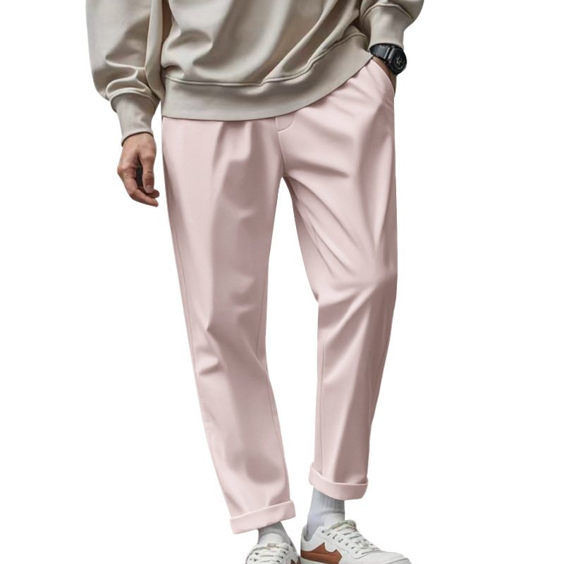 Men's Trousers With Pockets Casual Loose Comfortable Quick-drying Waist-tied Pants - Image 7