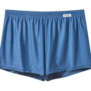 Ultra-thin Mens Striped Boxer Briefs Breathable Shorts