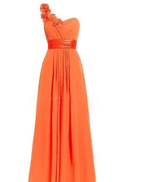 Women's Multi Colored Slanted Neck Sleeveless Strapless Long Dress - Image 10