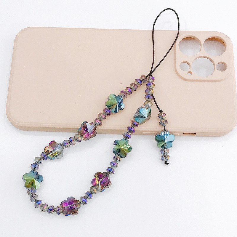 DIY Beaded Stone Gem Butterfly Mobile Phone Chain - Image 3