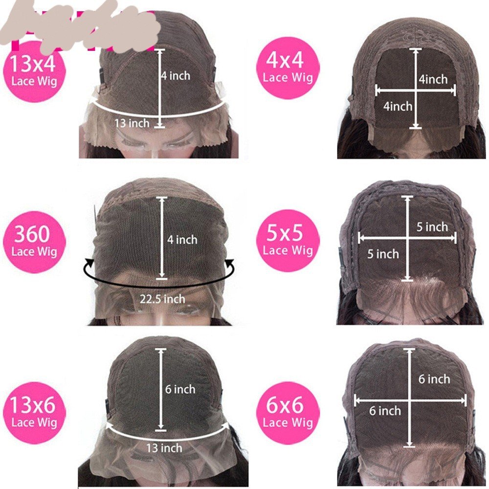 Real Human Hair Lace Wig Set Straight Hair Black Medium Length - Image 4