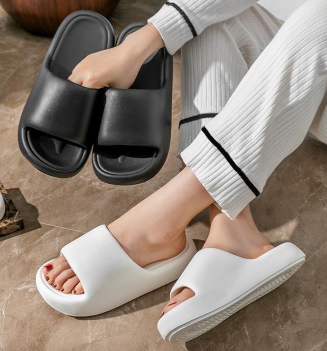 Bread Shoes Home Slippers Non-slip Indoor Bathroom Slippers - Image 9