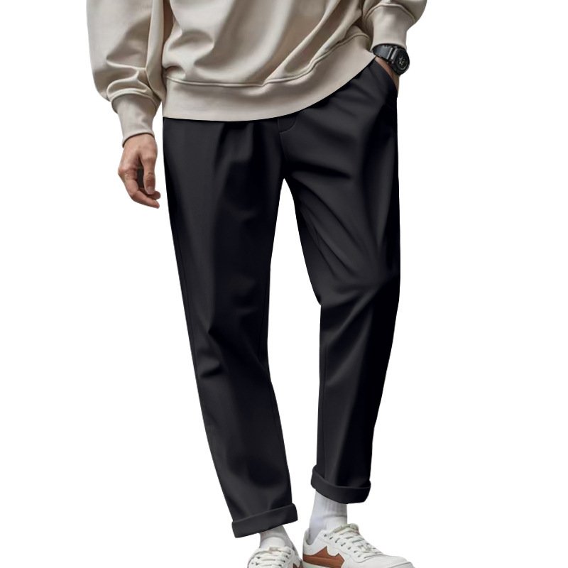 Men's Trousers With Pockets Casual Loose Comfortable Quick-drying Waist-tied Pants - Image 8