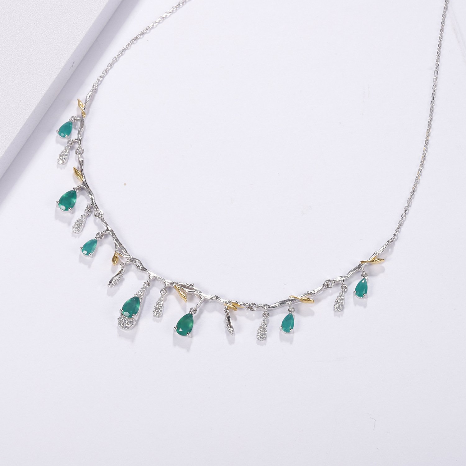 S925 Silver Natural Topaz Necklace - Image 9