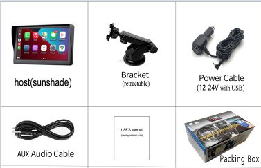 7 IPS Car Smart Screen Wireless Carplay Auto Mobile Phone Projection Screen Navigation - Image 9