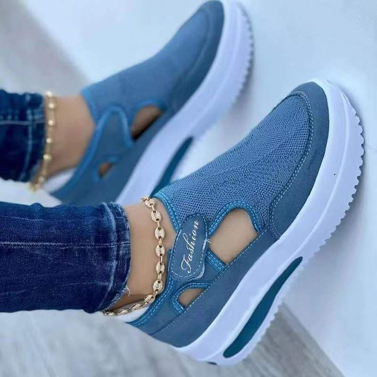 Women's Sneakers Summer New Ladies Casual Low Wedge Breathable Non-Slip Comfort Feamle Sport Shoes Mesh Shoes Fashion Style - Image 5