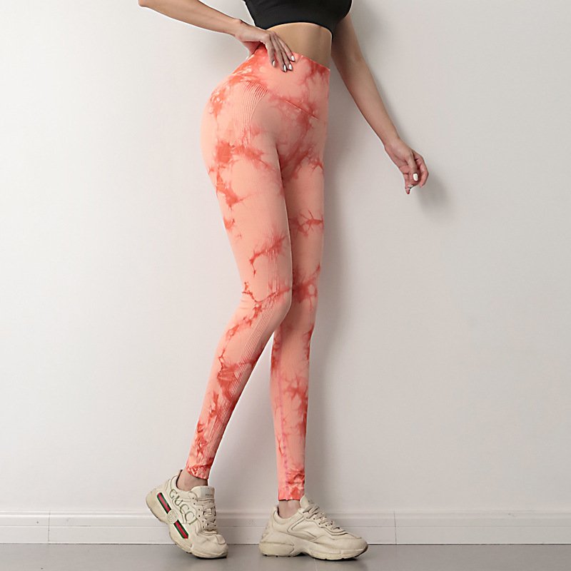 Tie Dye Leggings Women Fitness Yoga Pants Seamless Push Up Workout Tights Gym Sports Legging - Image 5