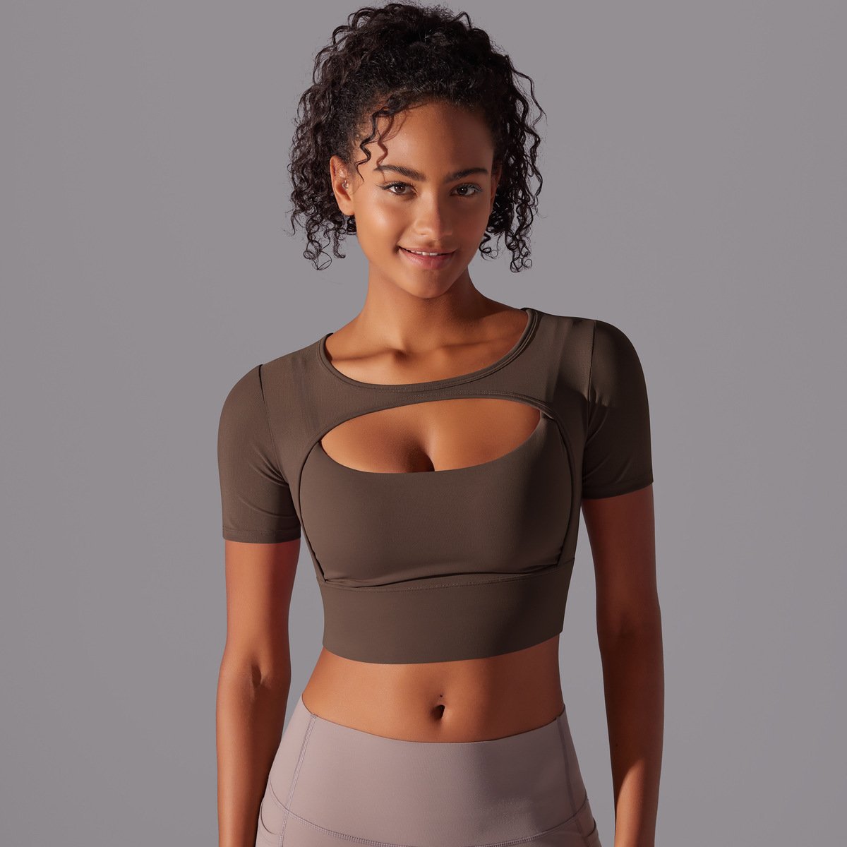 Fitness Double Layer Yoga Clothing Top Women - Image 3