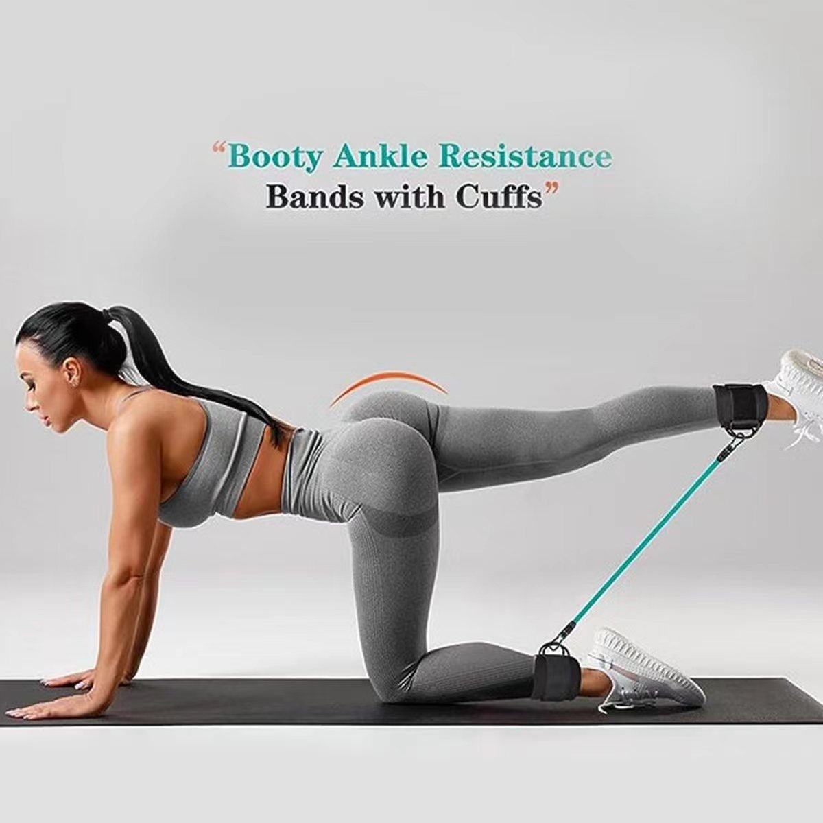 Ankle Strap Resistance Bands Hip Leg Strength Pull Rope Fitness Elastic Training Home Yoga Pilate Crossfit Workout Gym Equipment - Image 4