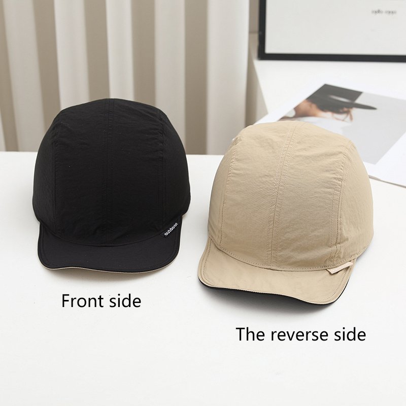 Men's And Women's Quick-drying, Shapeable Short Brimmed, Double-sided Wearable Stylish And Simple Style Baseball Cap Suitable For Outdoor Outings, Mountain Climbing And Cycling.